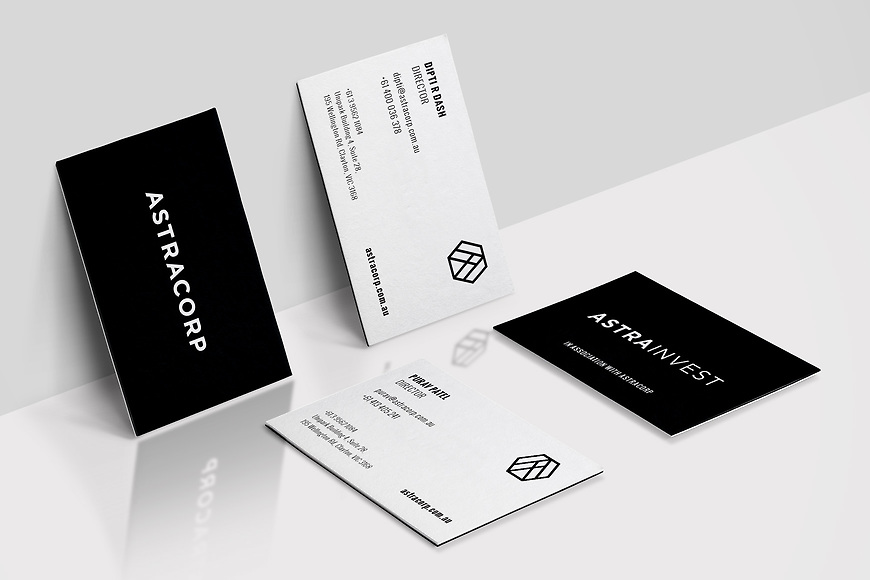 Small and Co Portfolio, Astracorp Business Cards
